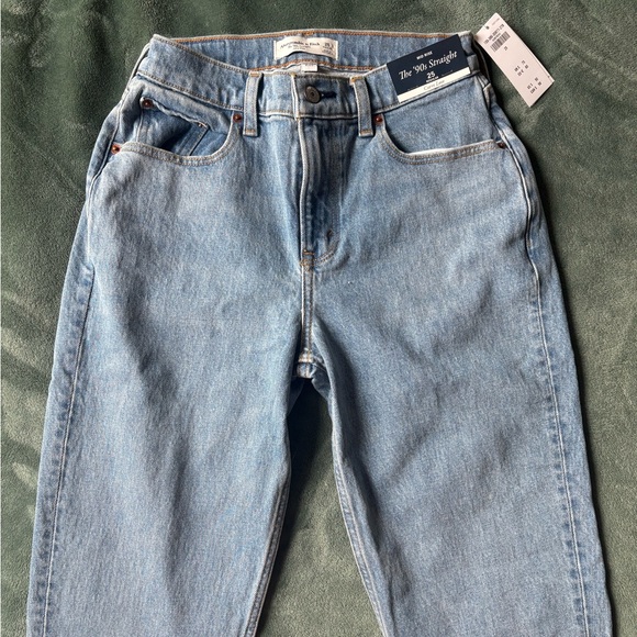 Abercrombie Women’s 90s Straight Jeans - Curve Love, Sz 25 - Picture 4 of 8